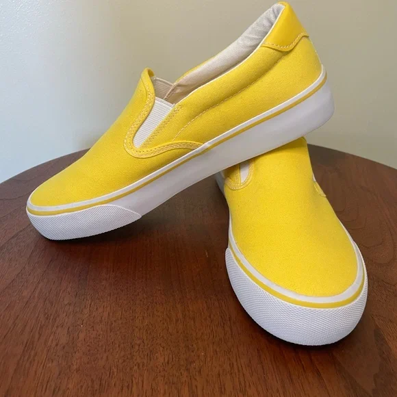 Lugz Yellow Athletic Slip-On Shoes with Canvas Upper - Picture 5 of 9